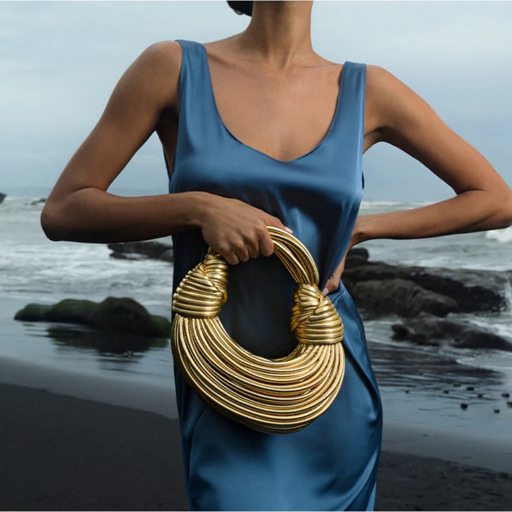 Verano Hill Gold Purse/ handbag/ bag